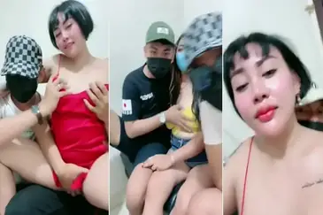 Tante Kina Live Mabok Diewe 2 Brondong Sekaligus Hot Banget poster